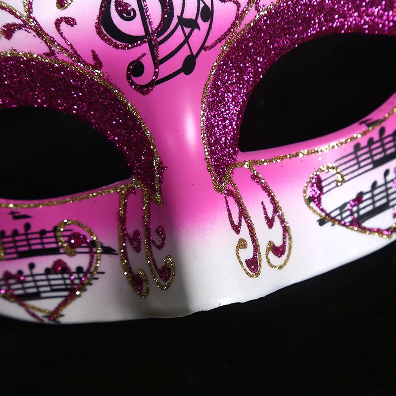 Venetian Party Festival Cosplay Women Sexy Eye Mask Musical Note Masquerade Masks