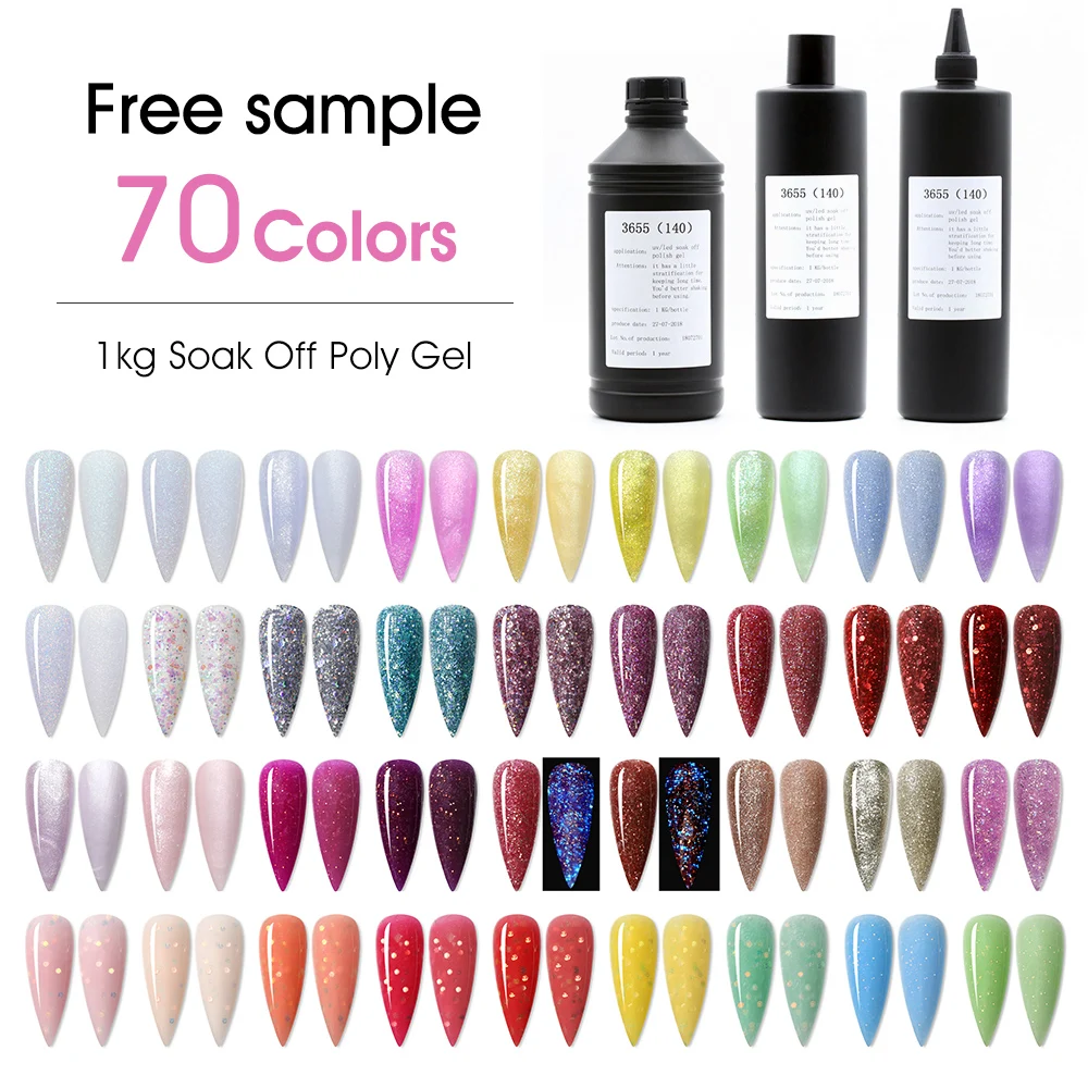 Acrygel Wholesale Private Label UV Color Gel Polis Acrylic Poly Gel Nail Extension Poligel