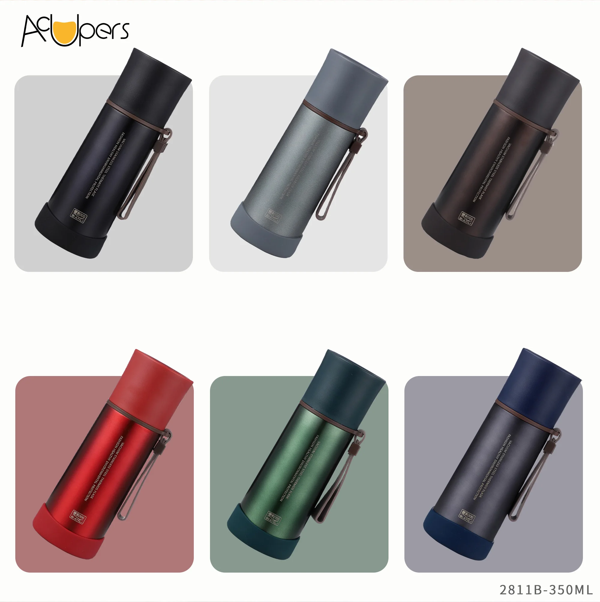 2811B 350ml 12oz Customize Wholesale Insulate Thermos Manufacturers 304 Stainless Steel Thermos Double Wall Vacuum Flask