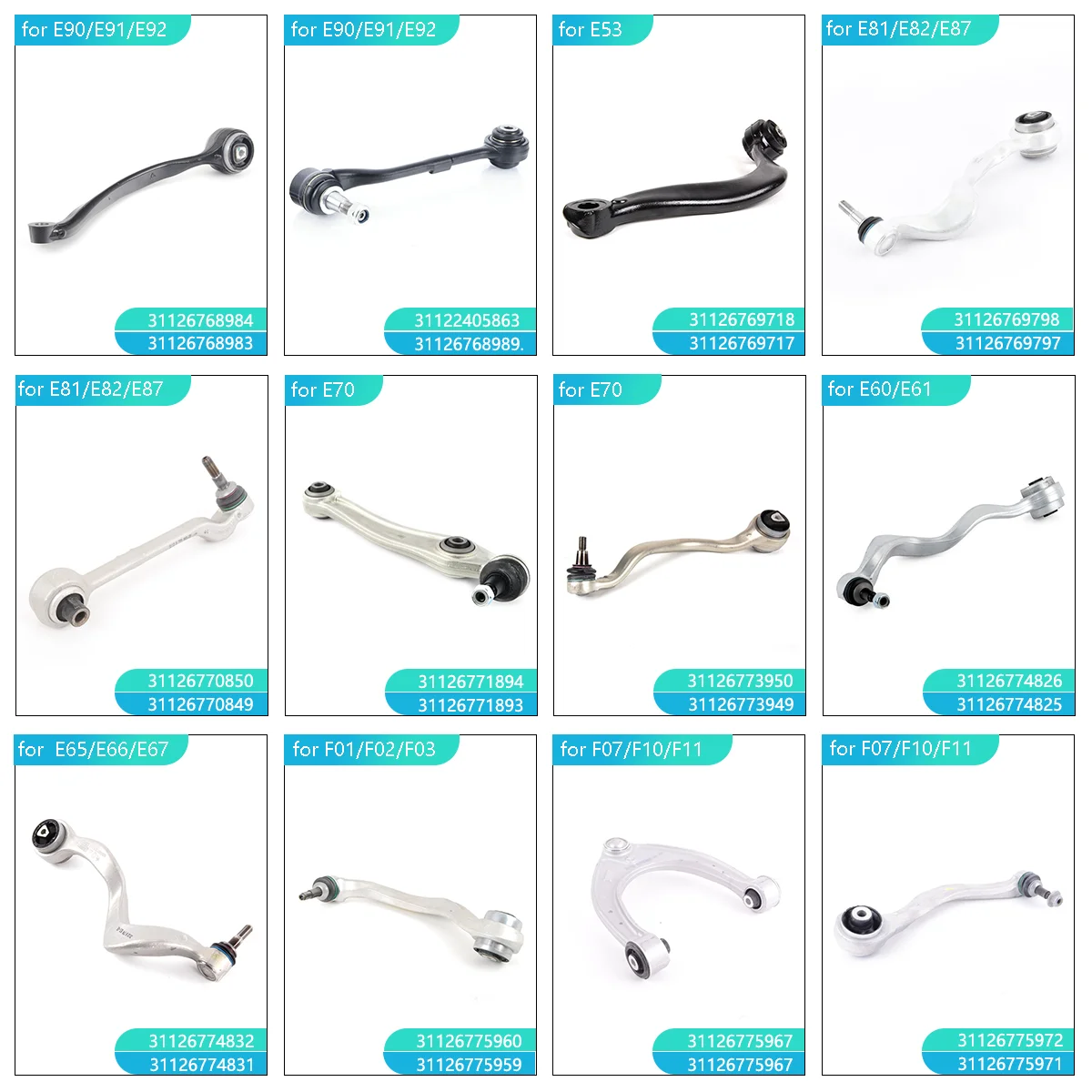 ShungTak Wholesale High Quality Car Auto Parts Front Lower Control Arm for BMW F07 F01 F02 F04 F10 31126850782