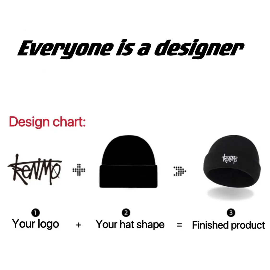 Custom Wholesale Winter Beanie  Caps