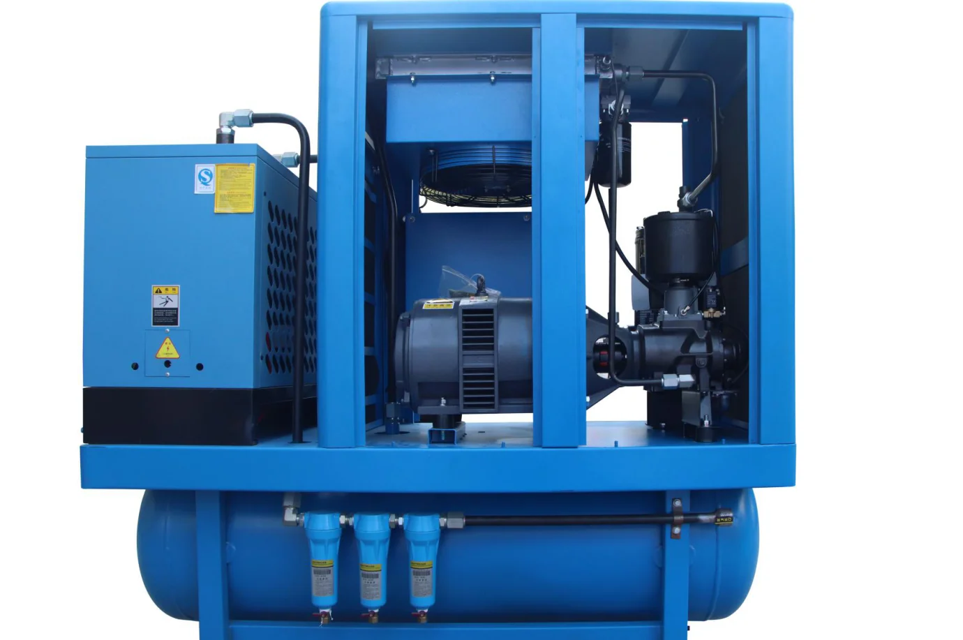 China Integrated Rotary Screw Compressor Industrial Air Compressor Price 380V AC Screw 8Bar Air Compressor Price