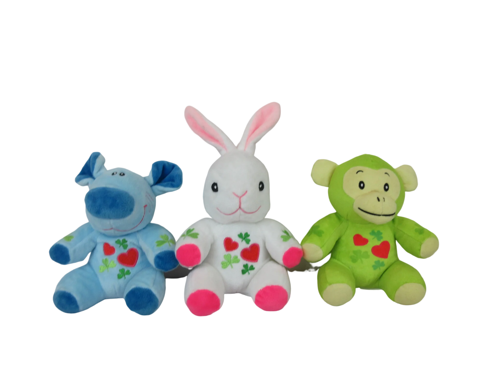 Factory wholesale stuffed cute animal toys Easter gifts plush simulation of soft animal rabbit mouse pig monkey plush toys