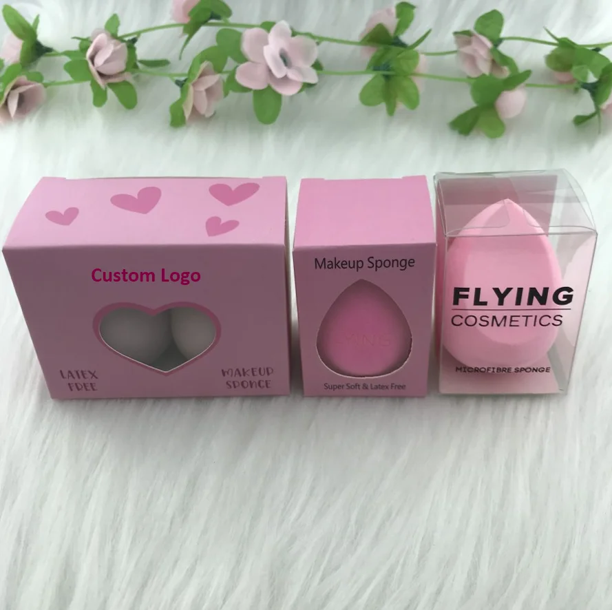 Makeup Sponge Blender Colorful Best Sell Make up Sponge Set Low MOQ Custom Logo For Founadation With packaging box