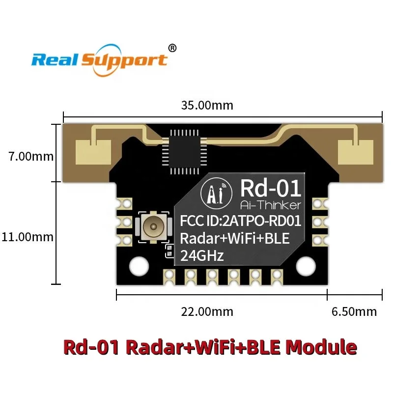 Original Rd-01 with Rod antenna 24GHz Radar+WiFi+BLE Module Millimeter Wave Sensor radar sensor for human detection