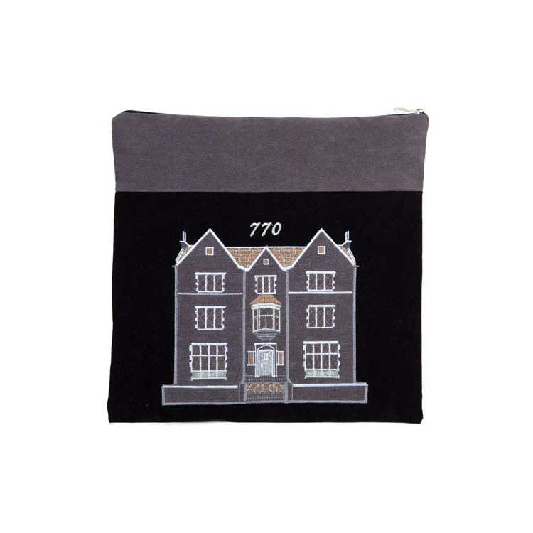 Tallit and Tefillin Bag Set for Jewish Prayer Shawl Zippered Leatherette Bags with Plastic Protection Cover