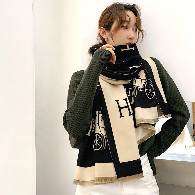 2022 hot sale fashion shawls for women warm scarves with logo cheap cashmere female winter brand scarf  ethnic scarves