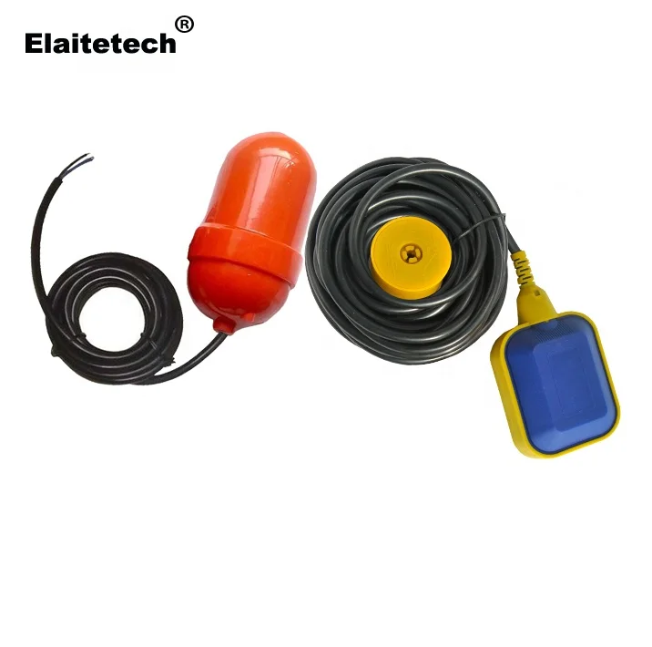 Plastic PP floating ball automatic fluid liquid level switch controller for water tank with 3m length cable