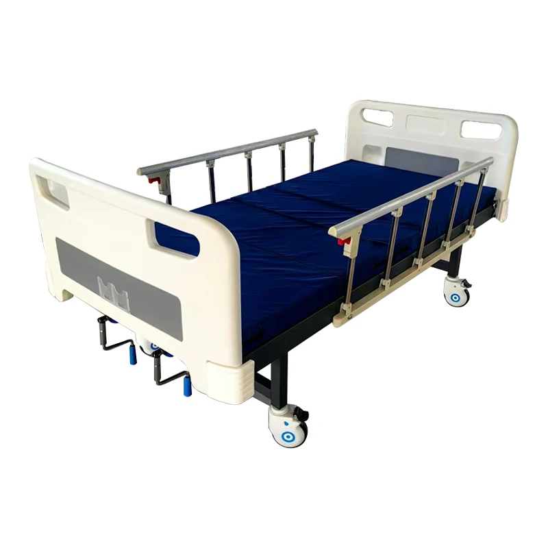Hospital Furniture Clinic Patient Bed Two Function Medical Nursing Care Bed 2 Crank Manual Hospital Bed