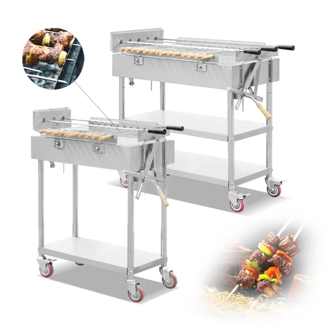 Commercial Charcoal BBQ grill for Skewers,charcoal grill designs