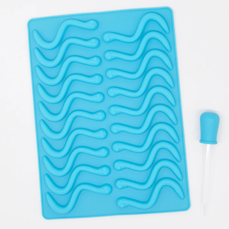 24.5*18cm Popular New Designed Gummy Candy Molds Silicone Reusable Silicone Jelly Mold Non Toxic Silicone Molds for Gummies