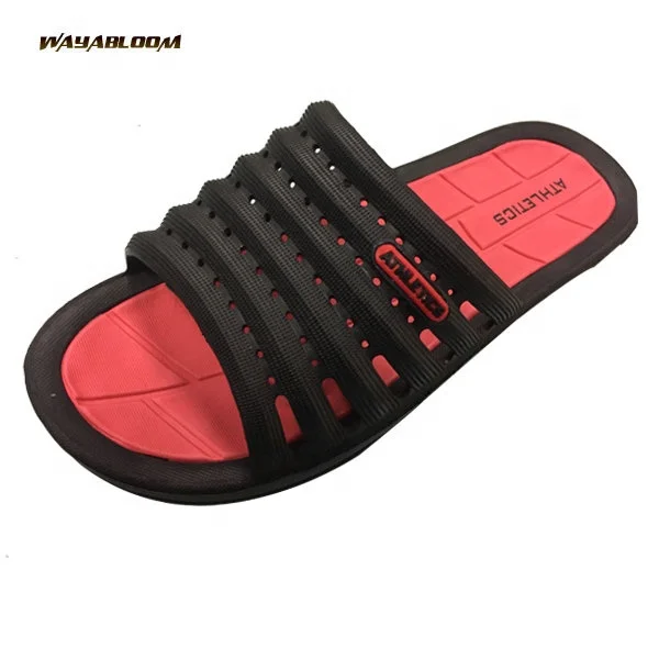 Casual Bathroom Slippers Women Simple Anti-slip Mules Promotion of Classic PVC Printed Women's Summer Fashion Shoes
