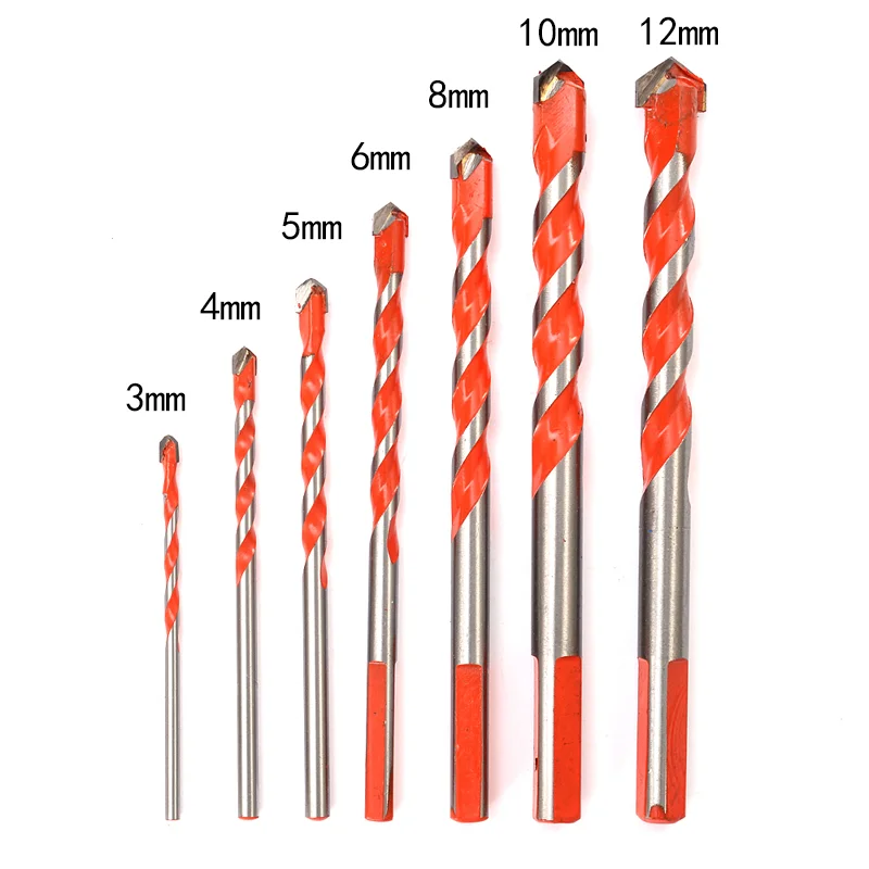 multiple drill bit Ceramic Tile Drill Bits set Masonry Drill Bits for Glass, Brick, Concrete and Wall Mirror