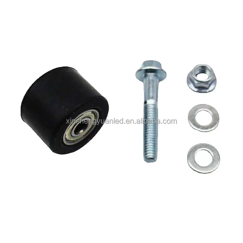 8mm Black Motorcycle Chain Roller Slider Tensioner Wheel Guide Plastic Metal Motorcycle Chain Guide for YFZ 350