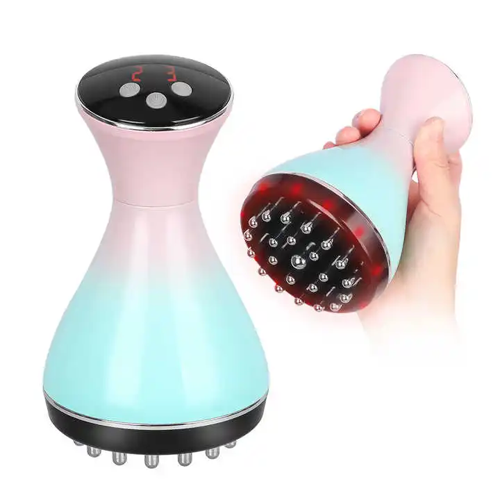 Electronic Meridian Brush Electric Scrapping Massager Tool , Microcurrent pulse beauty instrument Fat Burner Slimming