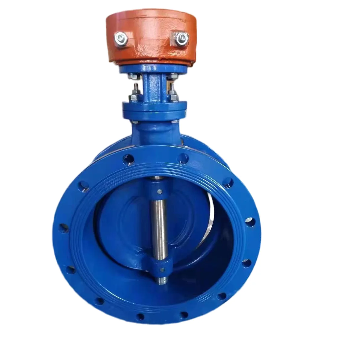 Большой Размер DN300--DN2000 PN16/25 двойной эксцентриковый клапан-бабочка фланец Электрический чугунный корпус DI/стальной диск для жидкости