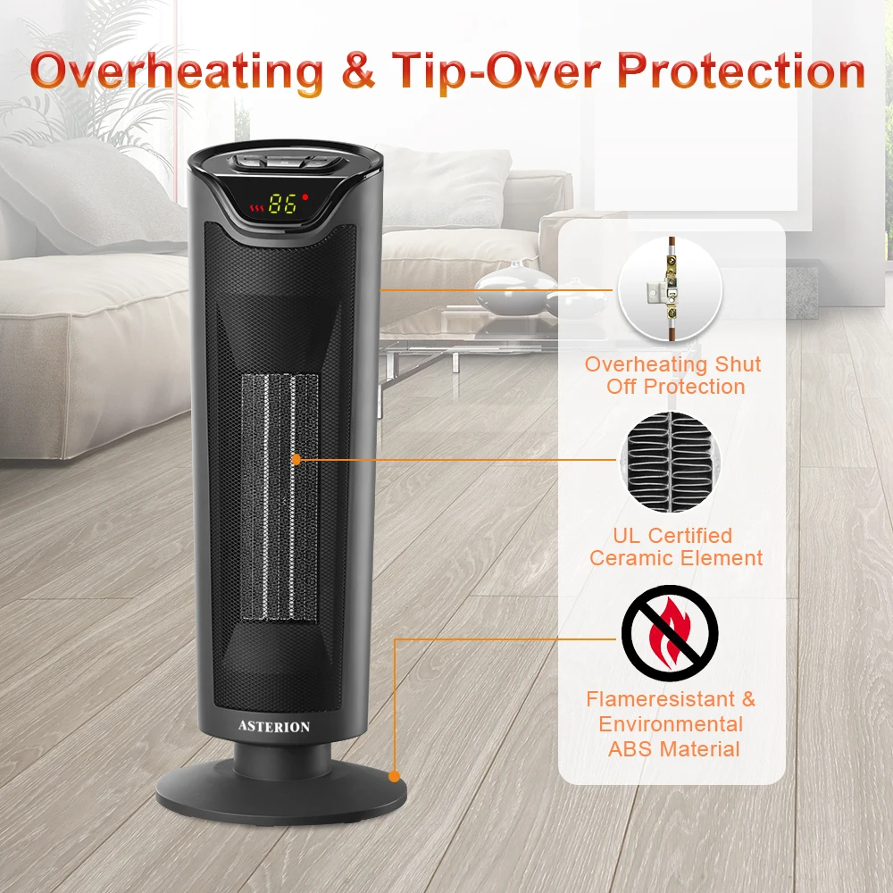 Лидер продаж, Графеновый портативный дешевый тепловой башенный вентилятор с защитой от перегрева, электрические обогреватели пространства для спальни