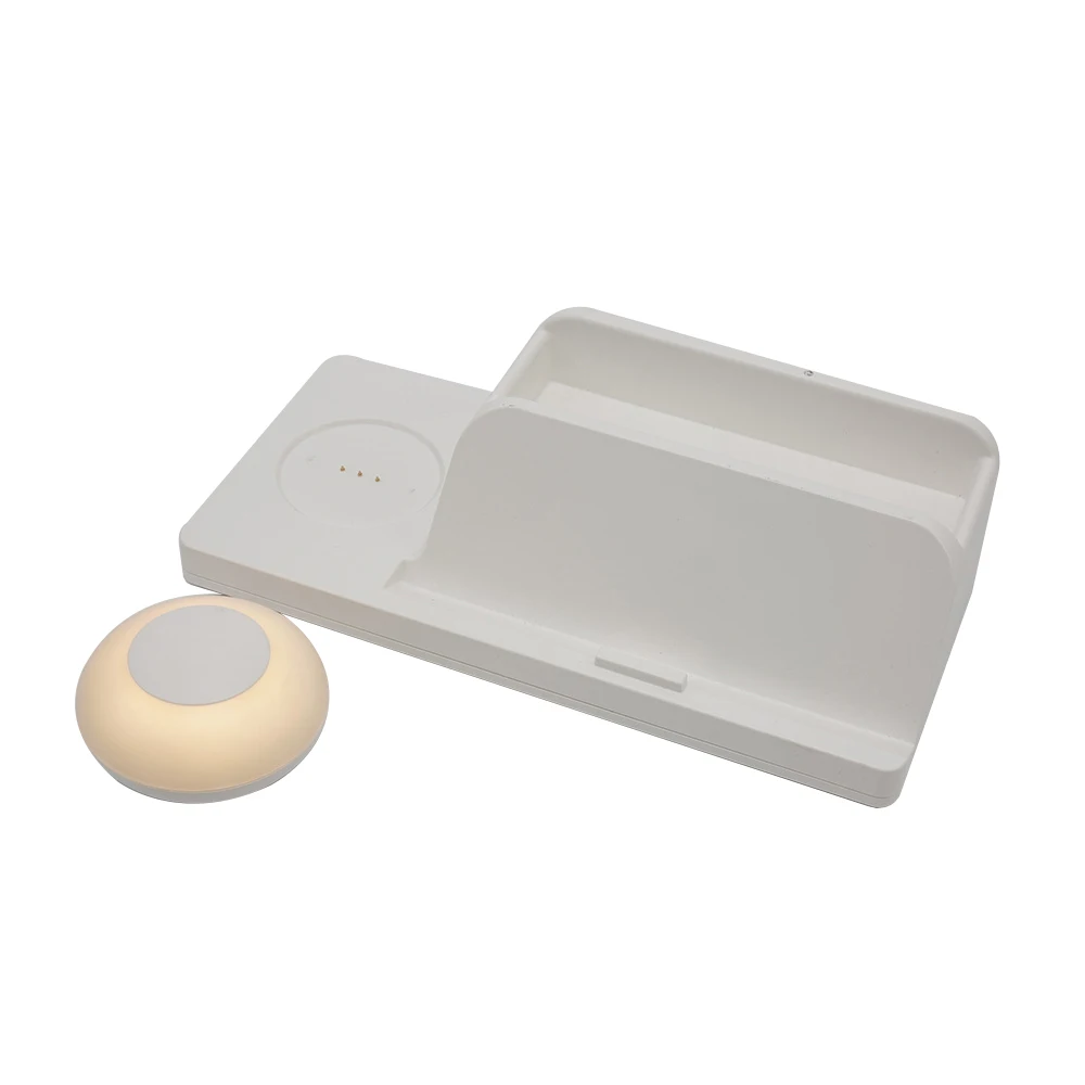 New Design Touch Sensor Bedside Wireless Charging Table Led Night Light Lamp With Usb Port For Phone