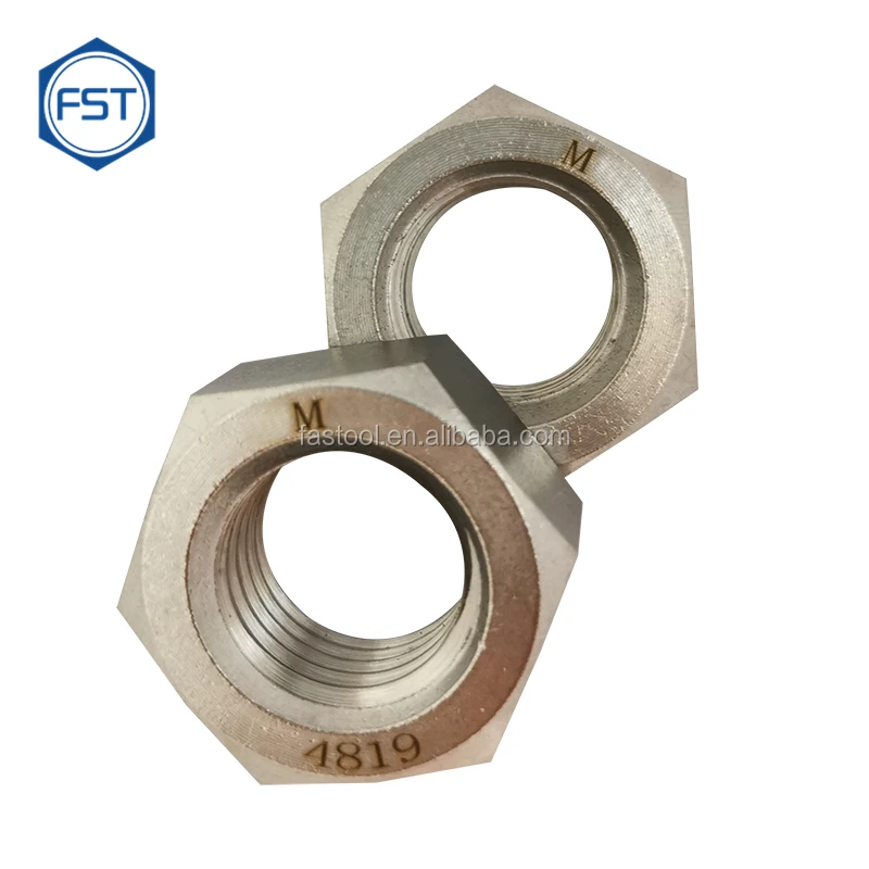 Шестигранная гайка Hastelloy C276 C4 C22 B3 G30 G3 DIN934 ISO 4032, круглая муфта