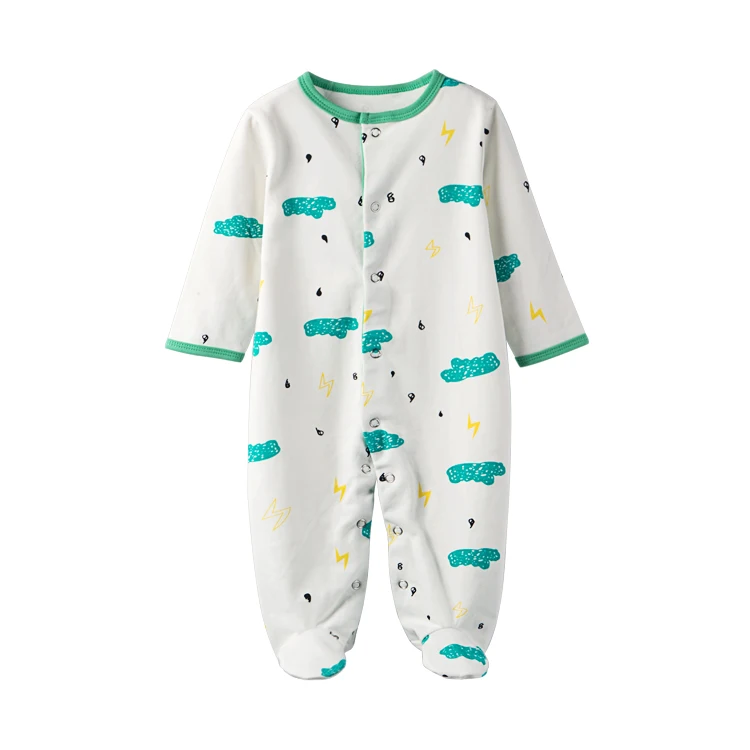 Wholesale new born baby clothes romper infant & toddler footed pajamas