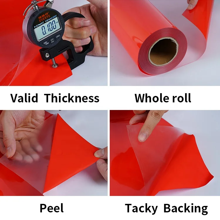 Flock Heat Transfer Vinyl Film Tape for T-shirt Flex PU Clothing High Guangdong Transparent Tshirt Sample Material High Quality