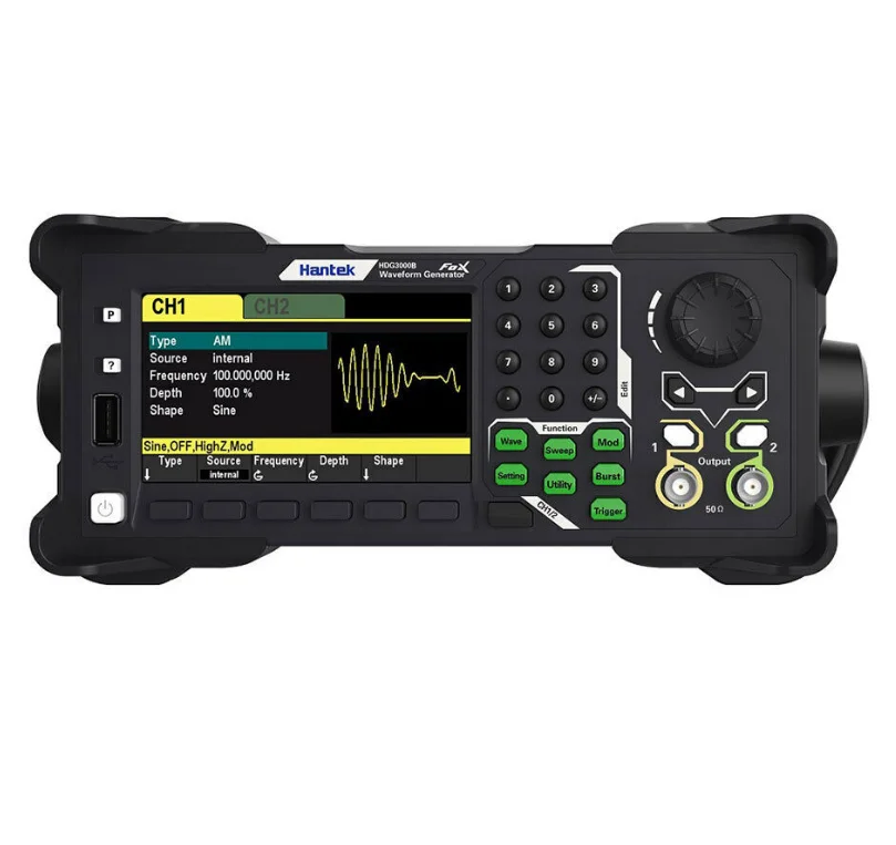 Генератор сигналов Hantek HDG3022B HDG3012B Digital Arb Двухканальный измеритель частоты генератор с функцией