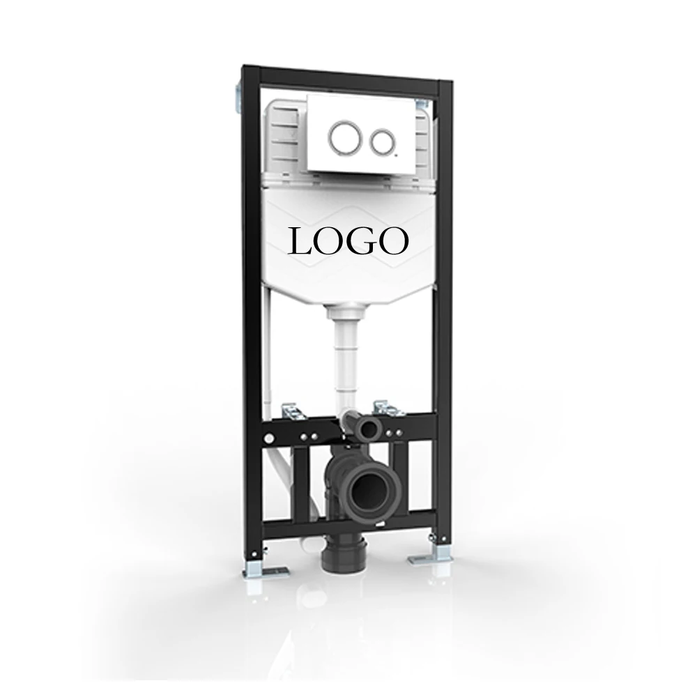 Hidden In Wall Dual Flush Front Push Button 4.5/3L Concealed Cistern Water Tank Toilet, Toilet Cistern Tank