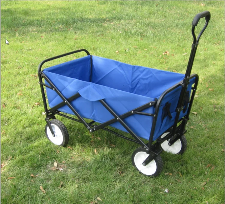 Outdoor Folding Beach Fishing Wagon Trolley Cart