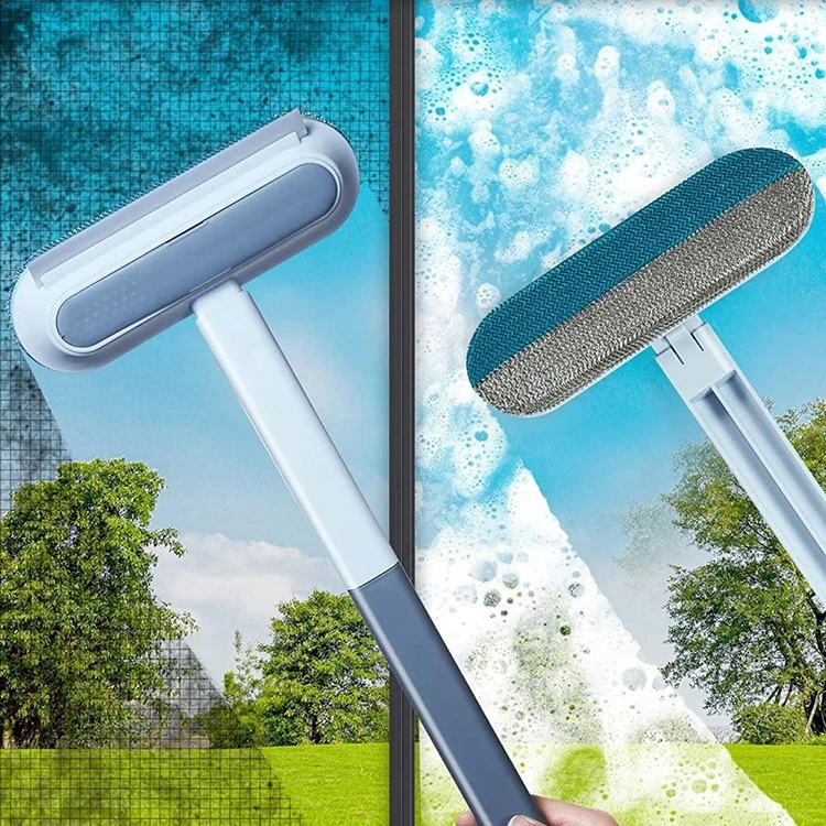 New Design 4 in 1 Window Sponge Rubber Wiper Screen Cleaner Glass TPR Scraper Plastic Window Silicone Squeegee