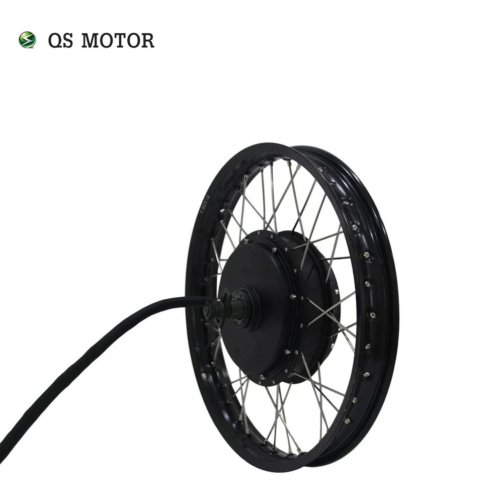 QSMOTOR 19X1.6inch/18inch/17inch Rear Wheel 3kw Spoke Hub Motor With SVMC72150 Controller For High Power Electric Bicycle