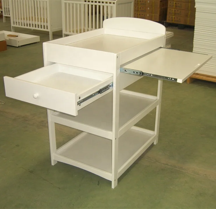 Furniture Baby Storage Cabinet Wooden Changing Table