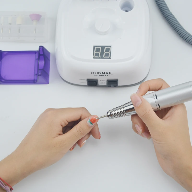 Nailgirls Pro 35000rpm Nail Drill Polishing Machine 60W Electric Nail File E-File Rechargeable Salon Manicure Nail Art Accessory