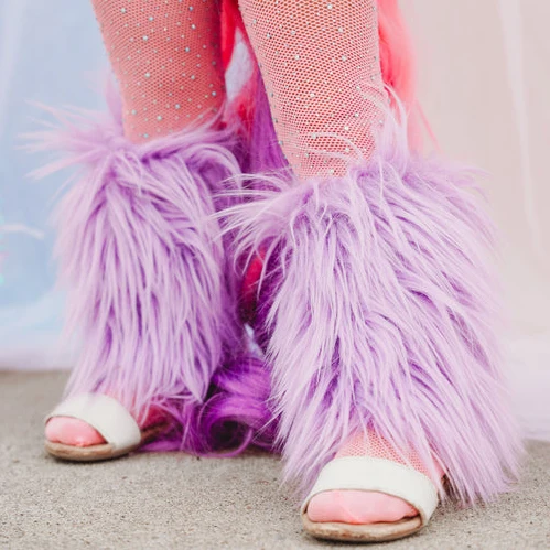 In Stock Faux Fur Boot Covers Kids Leg Warmers Girls Boot Socks Children Faux Fur Leg Warmers Solid Short Faux Fur Leg Warmers