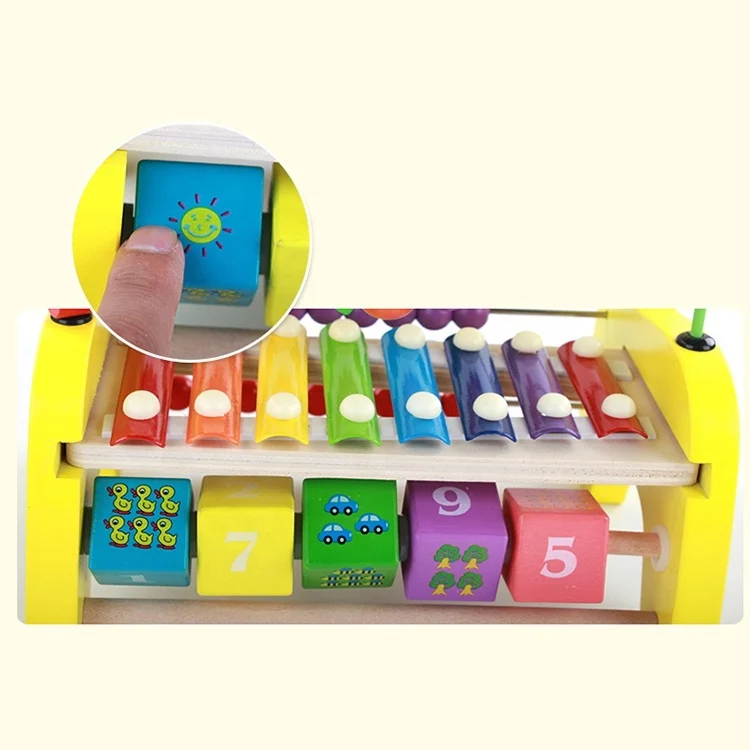 4 In 1 Giraffe Xylophone Keys Percussion Musical Instrument Piano Xylophone Toys