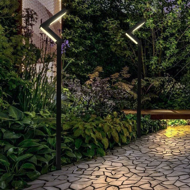 Modern style outdoor double-sided luminous low energy landscape garden light IP65 waterproof outdoor lighting LED garden light