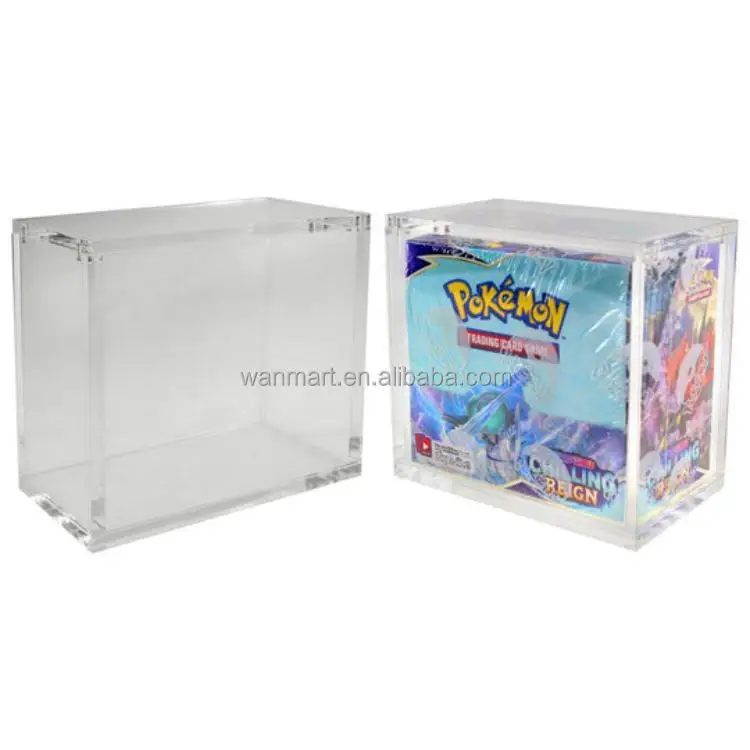 Сильный магнит pokemon elite trainer box акриловый дисплей для etb чехол с магнитной крышкой