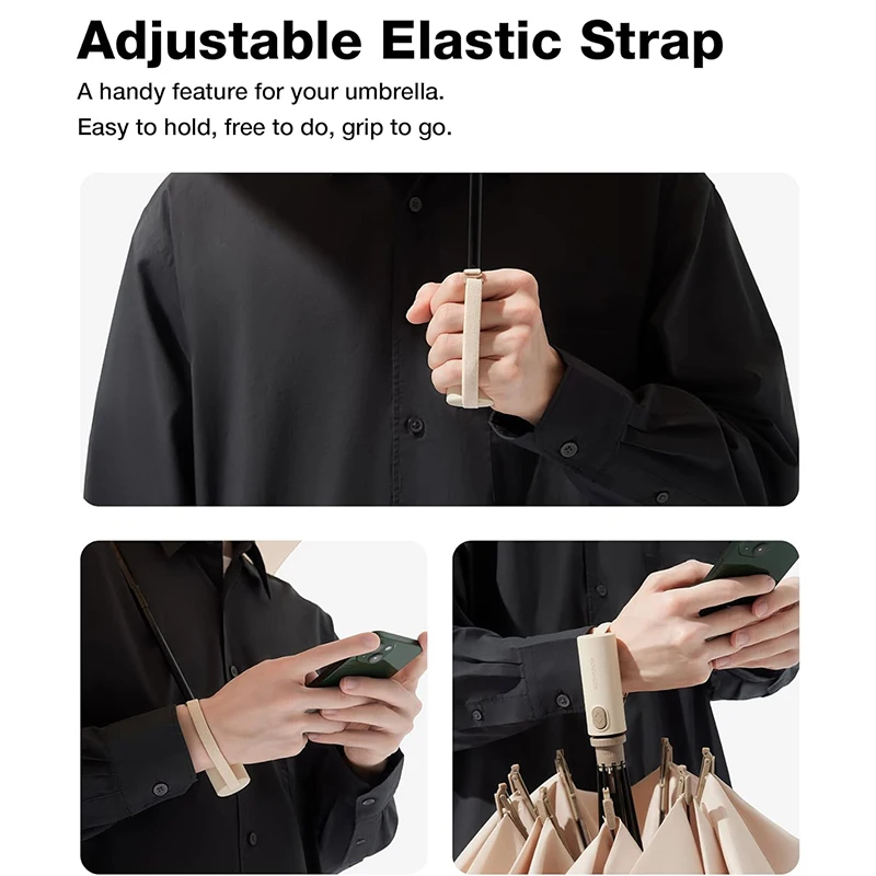 3-Fold Compact Automatic Travel Umbrella Inverted 8 Ribs Design with UV Protection Great Gift for Adults Country Style Rain Gear