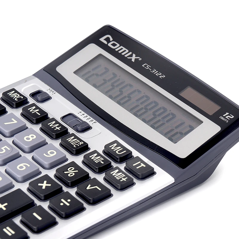 Comix wholesale customized promotion silicone thin calculator 12 digits desktop calculator