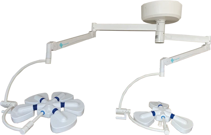 CE ISO Medical flower shadowless led operating light operation lamp double head ceiling Surgery
