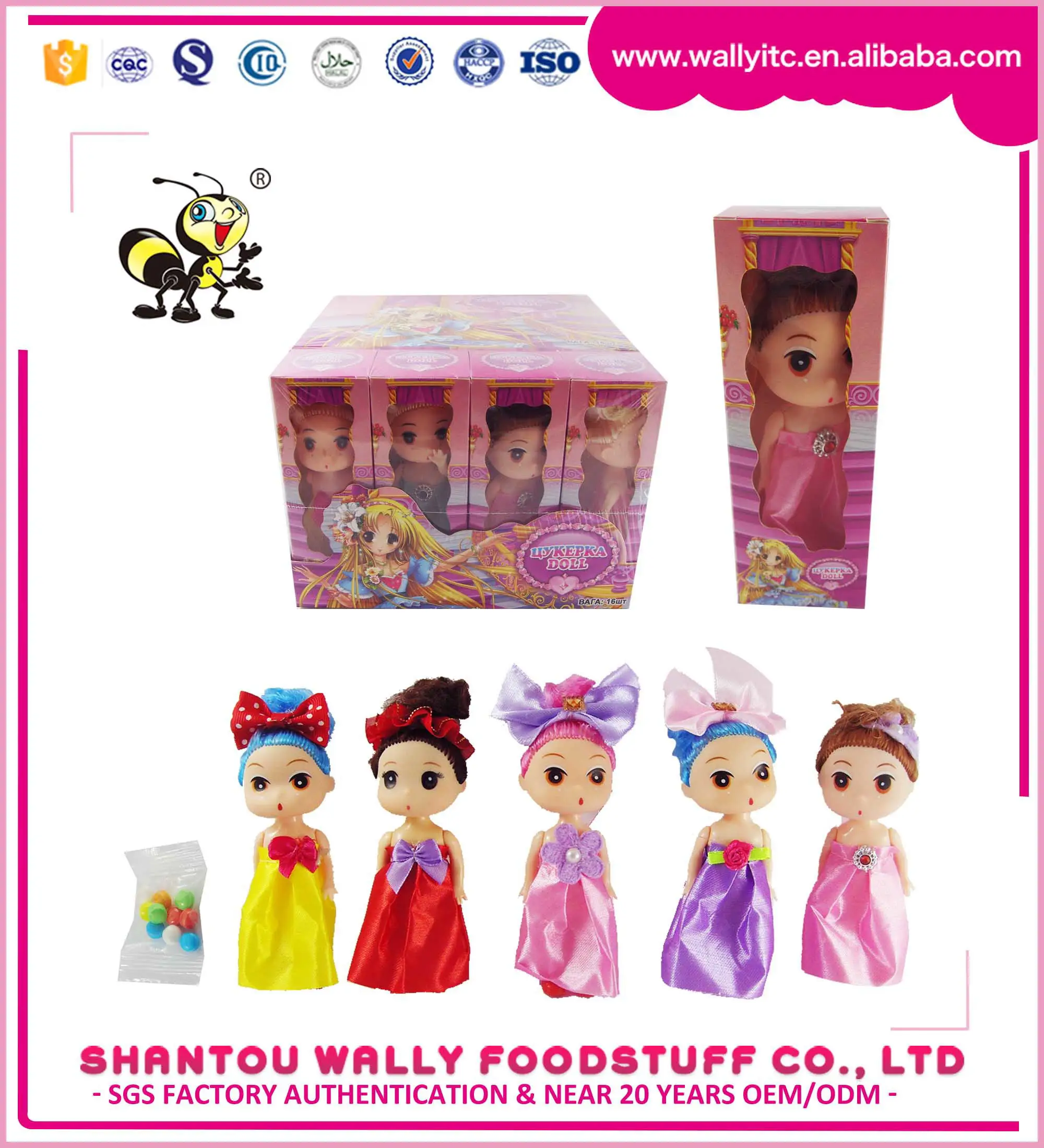 wholesale sweet kids baby dolls for girls candy candies with toys