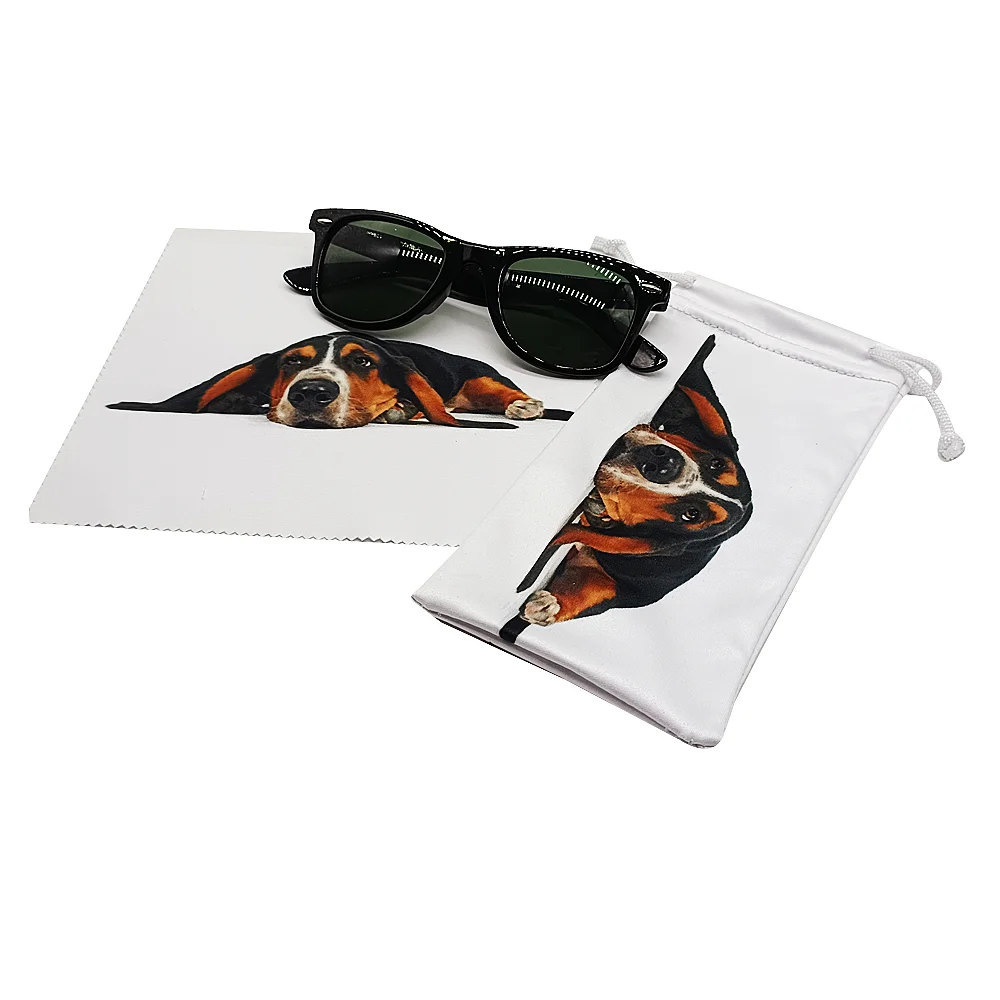 Wholesale Soft Eye Glass Cloth Drawstring Custom Microfiber Eye Glasses Sunglasses Bag Pouch Case