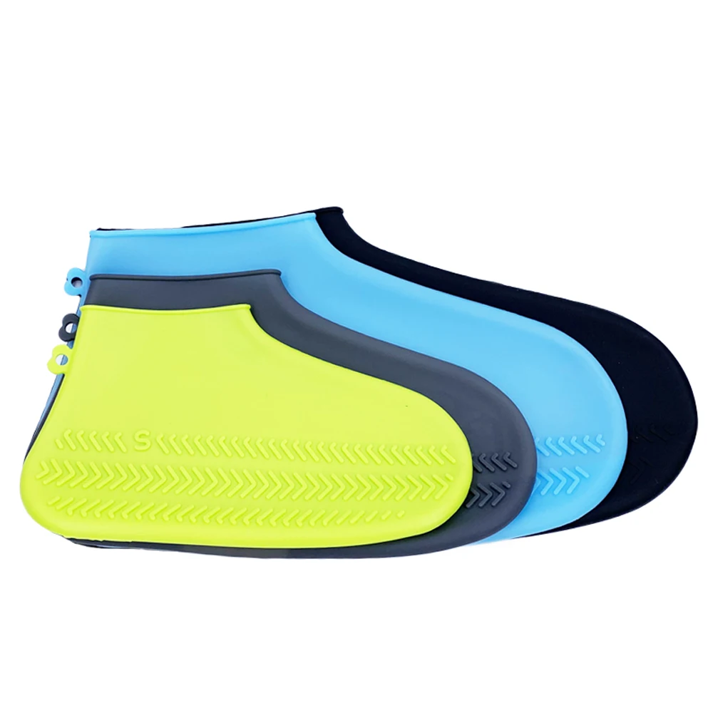 Reusable waterproof silicone shoe cover rain boots protective rain shoe cover with multiple colors and sizes for outdoor use