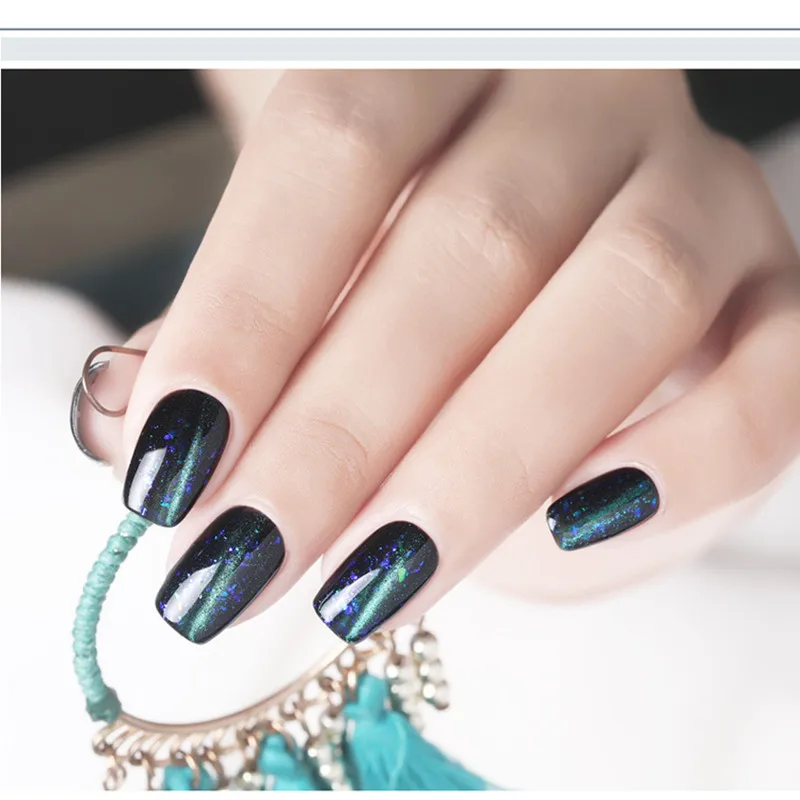 New  nail gel polish 3D magic bright starry sky Galaxy cat eye glue