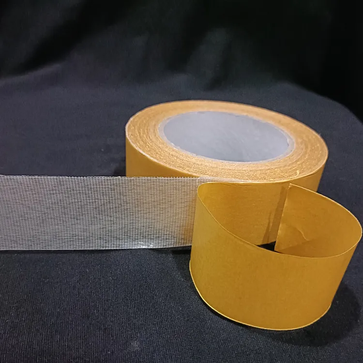 Double side cloth tape multi use carpet binding tape double sided fiber mesh tape