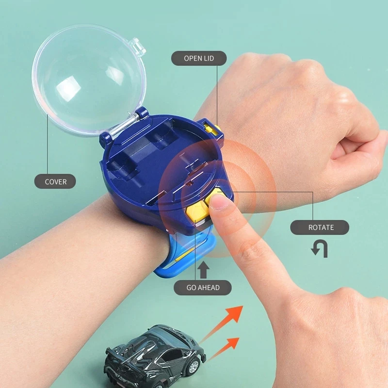 Hot 2.4G Electric Remote Control Car Kids Watch 1:64 Metal Light Model Rc Truck Wltoys Boy Toy For 3 Year Gifts Dropshiping