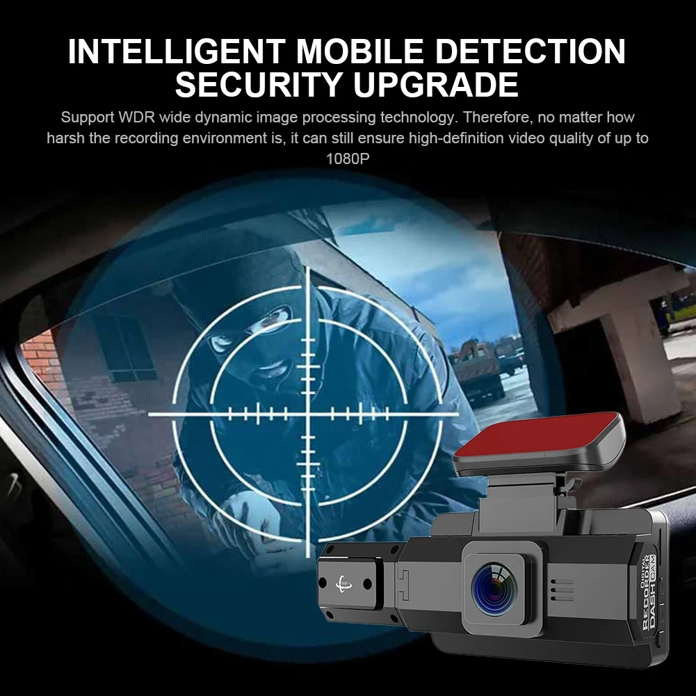 Dashcam Dual Camera 1080P HD Inside Front Rear Camera Drive Recorder Car DVR Auto 170 Degree Wide Angle Night Vision Camera