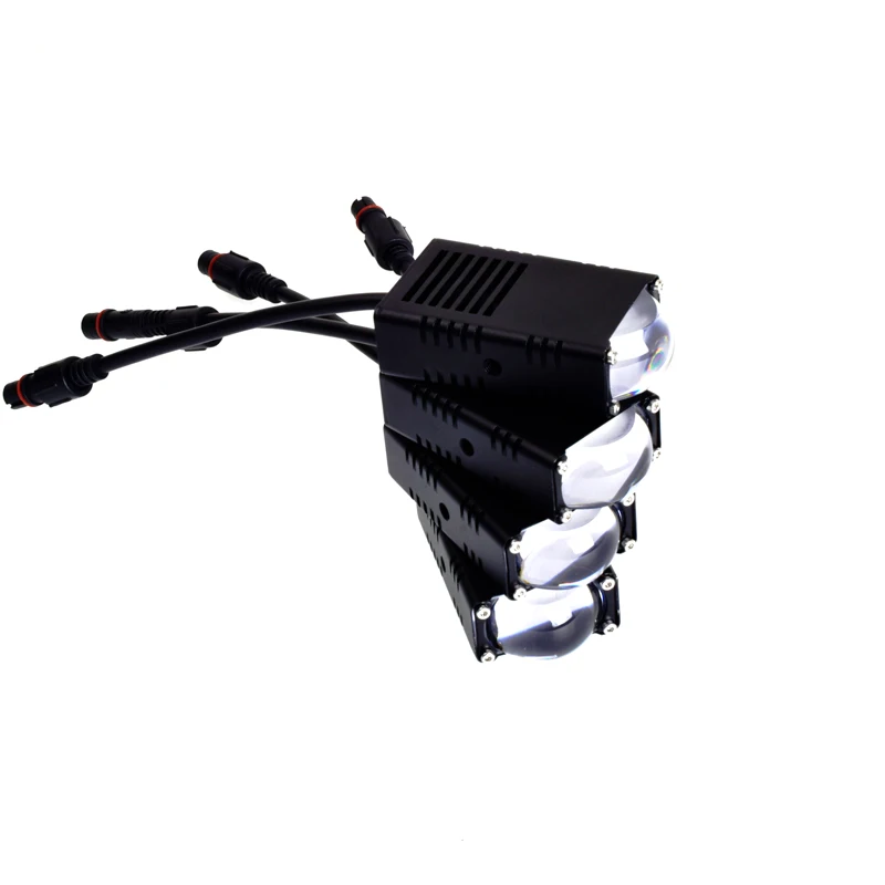 senlo LED Motorcycle Led Mini Driving White Yellow Dual Colors Spotlight Headlight For Bike Truck