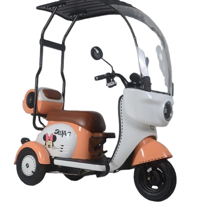 adult high quality frame electric tricycle long range battery 8 inches tire huge bearing capacity Electric Tricycle