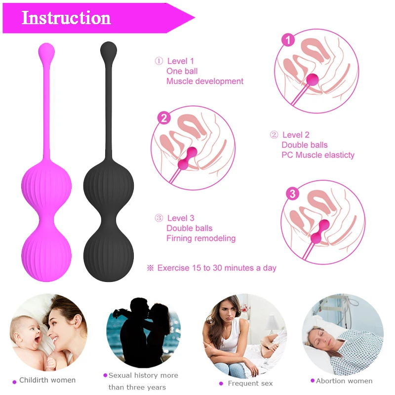Koro Ball Sex Toy Vagina Kegel Exercise Tighten Vagina Massage Balls Love Ball For Women Sex Toy