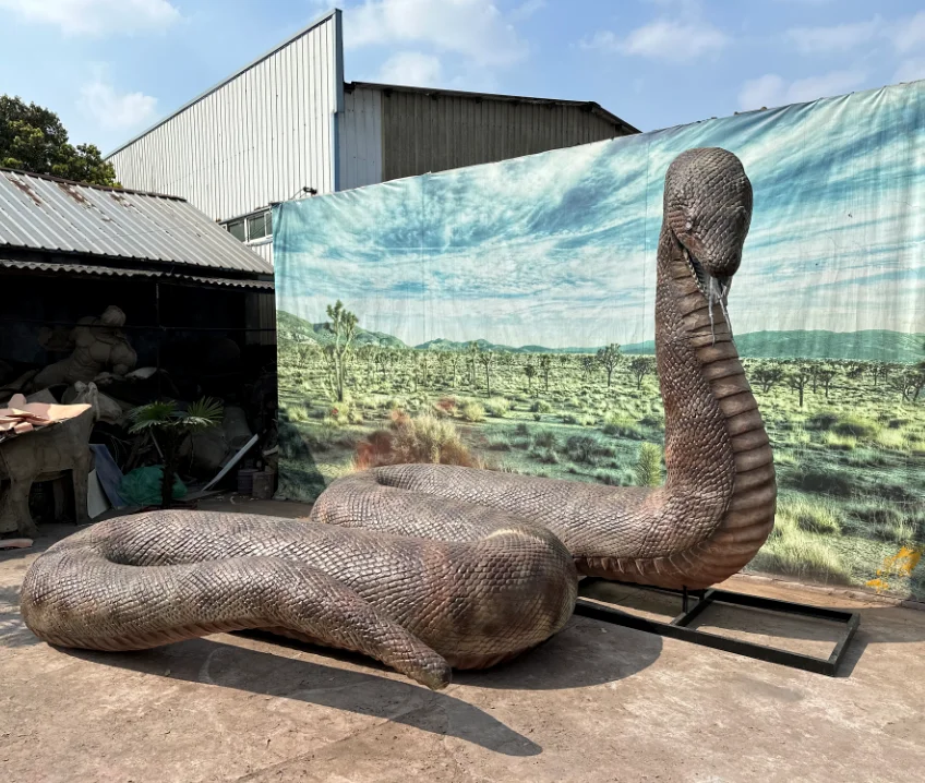 High Quality 3D Theme Park Equipment Animatronic Fiberglass Animal Model